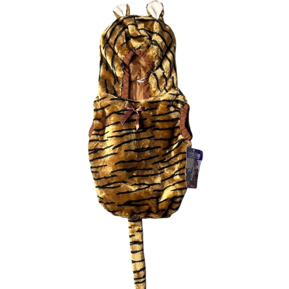 NEW Petables Animal Body Costume Tiger Baby 12-24 Months Hooded Outfit - Picture 1 of 12